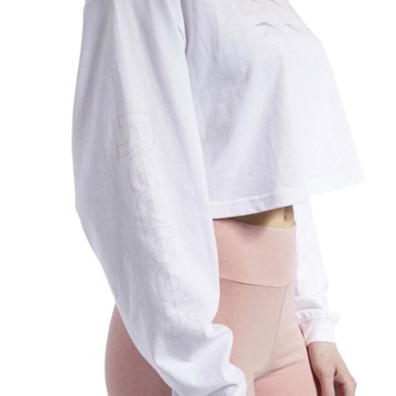 Bluzka damska koszulka biała Reebok Classics Vintage Longsleeve H413688) -