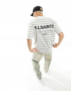 ALLSAINTS T-SHIRT OVERSIZE W PASKI L