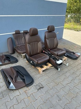 BMW 5 G30 FOTELE WNETRZE NAPPA MOKKA KOMFORT LZNI EU EXCLUSIV LEDER