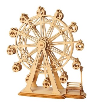 DREWNIANE PUZZLE 3D MODEL DIABELSKI MŁYN ROBOTIME