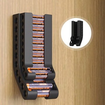 Battery Organizer Wall Mount Battery Holder