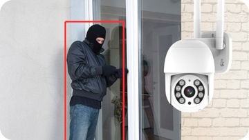 НАРУЖНАЯ WIFI КАМЕРА FULLHD 3MPX ПОВОРОТНАЯ 3MP 4X ZOOM ОБНАРУЖЕНИЕ МОНИТОРИНГ