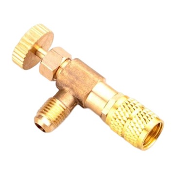 Refrigeration Charging Adapter Flow Control Ball Valve Style F