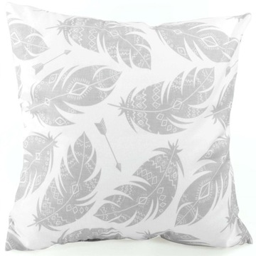 Poszewka na jaśka poduszkę 50x50 Pióra Boho