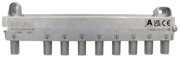 Rozgałęźnik 1/ 8 Splitter Rozdzielacz Telewizji DVB-T2 i Kablówki DVB-C 1x8