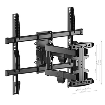 Держатель-подвеска для телевизора OLED QLED LED, 40 кг, прочный, полностью регулируемый