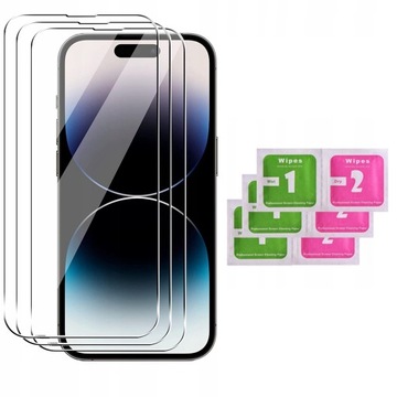SZKŁO HARTOWANE DO APPLE IPHONE 13 OCHRONNE 9H 3X