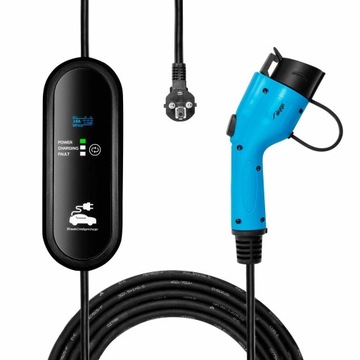 Ładowarka do samochodów elektrycznych EV Type1 LCD 1-faza 16A 3.8kW 5m