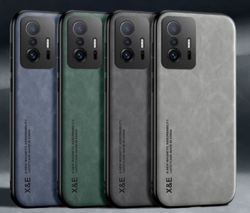 Кожаный чехол для бизнеса для Xiaomi 11T 5G/11T PRO 5G/9D Glass