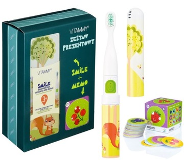 SZCZOTECZKA ELEKTRYCZNA SONICZNA DO ZĘBÓW DLA DZIECI SMILE +ETUI+GRATIS GRA