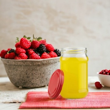 БАНКА 315 мл СТЕКЛЯННАЯ БАНКА ДЛЯ ПРИГОТОВЛЕНИЙ МЕДОВОГО ВАРЕНИЯ С КРЫШКОЙ (120 шт.)