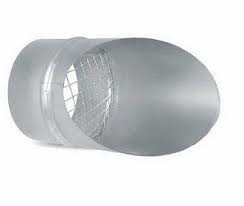 Króciec kątowy ocynk z siatką AV śr.160mm fi 160