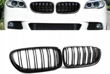 BMW F10 NERKI ATRAPA GRILL GRIL CZARNY POŁYSK