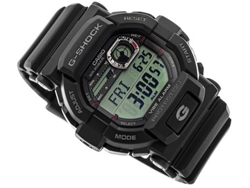 MĘSKI ZEGAREK CASIO GD-350-1ER G-SHOCK CZARNY DATOWNIK STOPER CZAS ŚWIATOWY