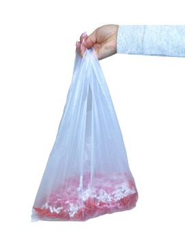 REKLAMÓWKI HDPE 25/45 SIATKI MOCNE ZRYWKI JEDNORAZOWE 25X45 200 SZTUK