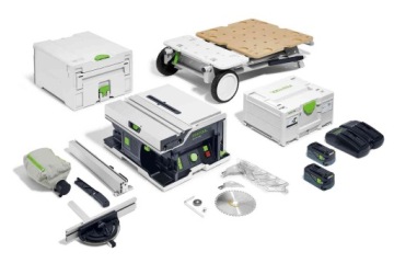 FESTOOL Аккумуляторная настольная пила CSC SYS 50 EBI-SET 577379