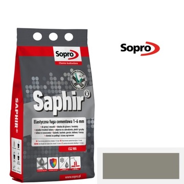 Sopro fuga ELASTYCZNA SAPHIR KAMIENNY SZARY 22 2kg