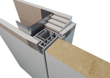 Комплектация СКРЫТЫХ дверей Sara Color P 70 снаружи