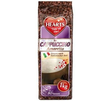 Hearts Cappucino Amaretto 1kg niemiecka kawa