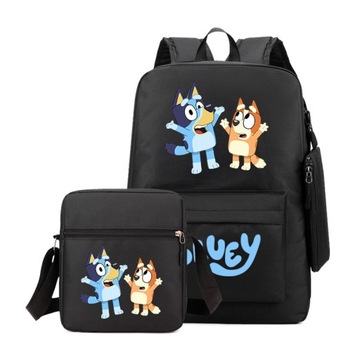 НОВЫЙ ШКОЛЬНЫЙ КОМПЛЕКТ Bluey, РЮКЗАК, СУМКА, ЧЕХОЛ ДЛЯ КАРАНДА, высокое качество