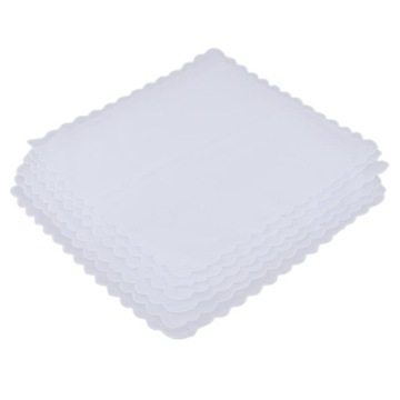 6 шт. Hanky DIY Порожні Руки Білі Хустинка Хвиляста Край