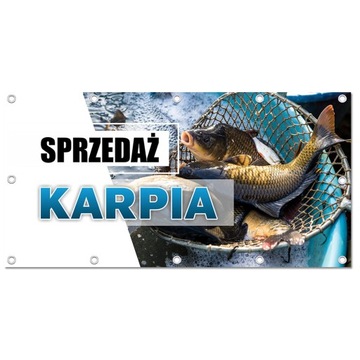 РЕКЛАМНЫЙ БАННЕР 1х2м ПРОДАЖА КАРПА