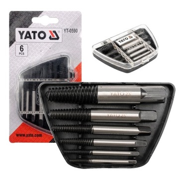 WYKRĘTAKI DO USZKODZONYCH ŚRUB 6 SZT. YATO YT-0590