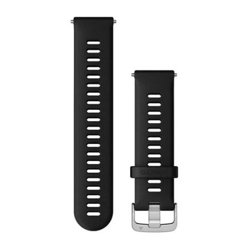 Garmin Paski Quick Release 22mm - Czarny, zapięcie silver, 010-11251-3A