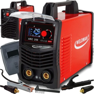 Spawarka elektrodowa MMA 240A ARC 250 LCD Synergia Weldman