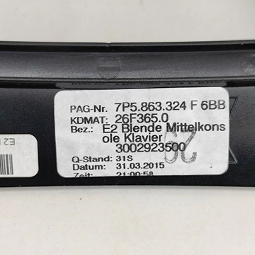 PORSCHE CAYENNE (92A) 2015 RÁMEČEK TYČE PÁKY ŘAZENÍ