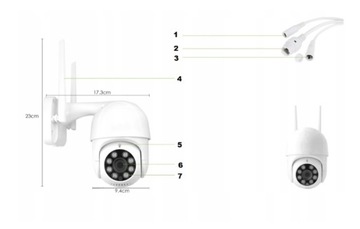 MOCNA KAMERA OBROTOWA JAKOŚĆ WIFI 4xZOOM FULLHD