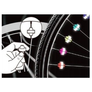 Светоотражающие шарики для спиц, разноцветные, BICYCLE REFLECTOR Salzmann, 36 шт.