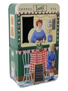 Pojemnik Metalowy Retro 21 cm na_herbatę_słodycze