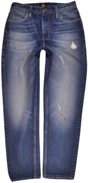 LEE spodnie HIGH WAIST jeans NEW STRAIGHT _W28 L33