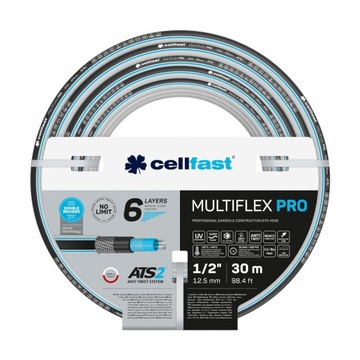 WĄŻ OGRODOWY 1/2 CALA 30M CELLFAST MULTIFLEX PRO 6 WARSTW