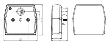 LAMPA PRZEDNIA ZESPOLONA FT-225 POZYCJA KIERUNEK
