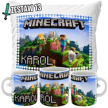 НАБОР КРУЖКА + ПОДУШКИ MINECRAFT ПОДАРОК ​​ХИТ НАЗВАНИЕ