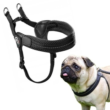 SZELKI mini psa XXS 32-45cm TRE PONTI Mesh CZARNE Chihuahua York