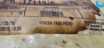 NOVÁ ORIG. SVAZEK PŘÍVODŮ NÁRAZNÍKU PŘEDNÍ RENAULT KOLEOS II - 240125307R