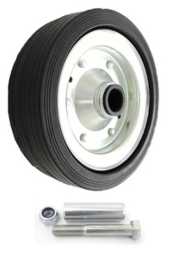 Koło metalowo gumowe zestaw fi 200mm 180kg 61F