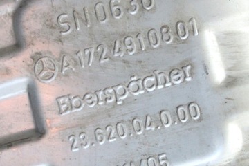 Tłumik MERCEDES-BENZ SLK (R172) A1724910001 1.8L gasoline 135kW 2011