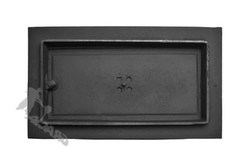 F5 ДВЕРЬ ЛЕВАЯ -23X40СМ ЧУГУННАЯ ДВЕРЬ ЯСЕНЬ