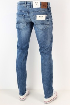 MUSTANG OREGON TAPERED SLIM SPODNIE JEANS _ W34 L36