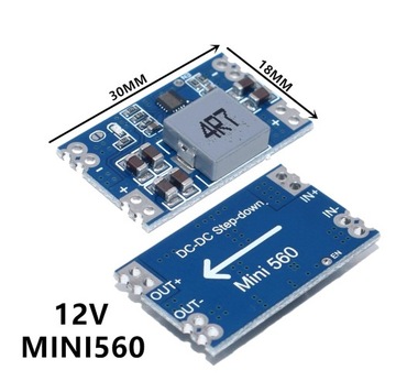 przetwornica napięcia SX 12V 4A DC-DC mini560 step-down