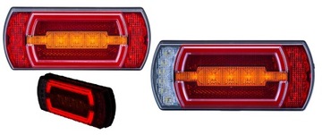 Lampa tylna zespolona LED Przyczepa Laweta Przyczepka IP68 NEON 5 funkcji
