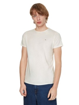 TOMMY HILFIGER KOSZULKA MĘSKA SLIM JASPE ECRU r.L