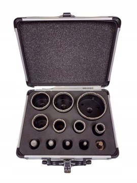 Diamond Drills Drills для керамотиков 6-68 мм отверстия, установленные в чемодане 12