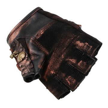 Vintage Gothic Steampunk Gear Głęboka brązowa skóra