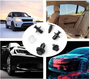ZEST CLIPS PINS АВТОМОБИЛЬНЫЕ ЗАЖИМЫ СЪЕМНИКИ ДЛЯ СНЯТИЯ ОБИВКИ 105 шт.