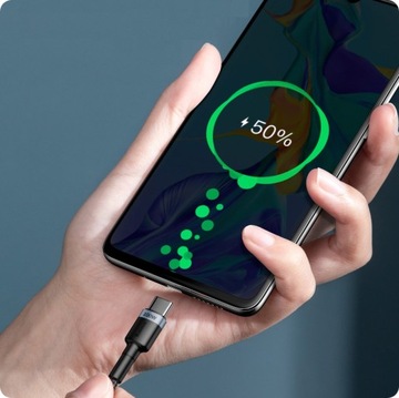КАБЕЛЬ BASEUS STRONG TYPE-C USB-C QC 3.0 PD 100 Вт 2 м БЫСТРАЯ ЗАРЯДКА